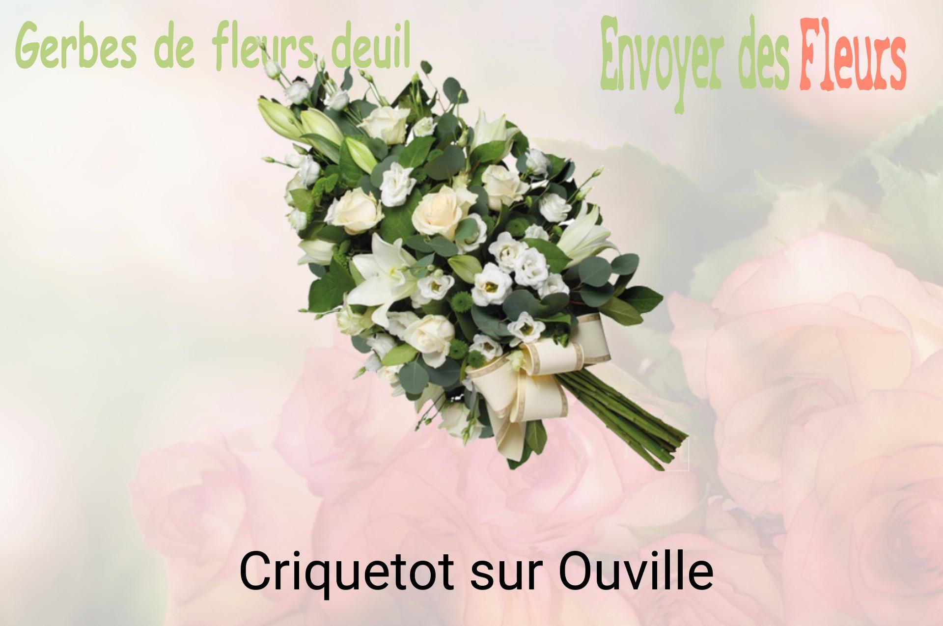 Gerbe de fleurs de deuil livrée à Criquetot-sur-Ouville